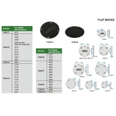 INSIZE Measuring Equipment Insize Flat Back for Dial & Digital Indicators 53mm Diameter Series 7330-F2